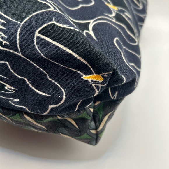 Tory Burch Swan Print Canvas Tote - Picture 6 of 10